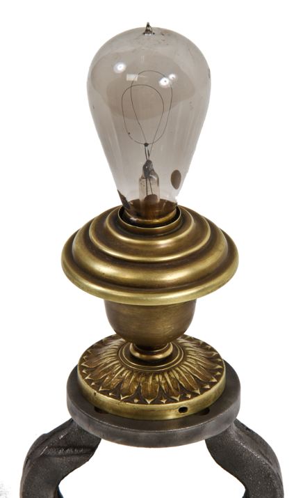 hard to find early 20th century interior ornamental cast brass chicago "l" passenger car flush mount ceiling light