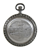 original and remarkably intact 19th century american exterior chicago jeweler's double-sided pocket watch trade sign with cast iron bezel