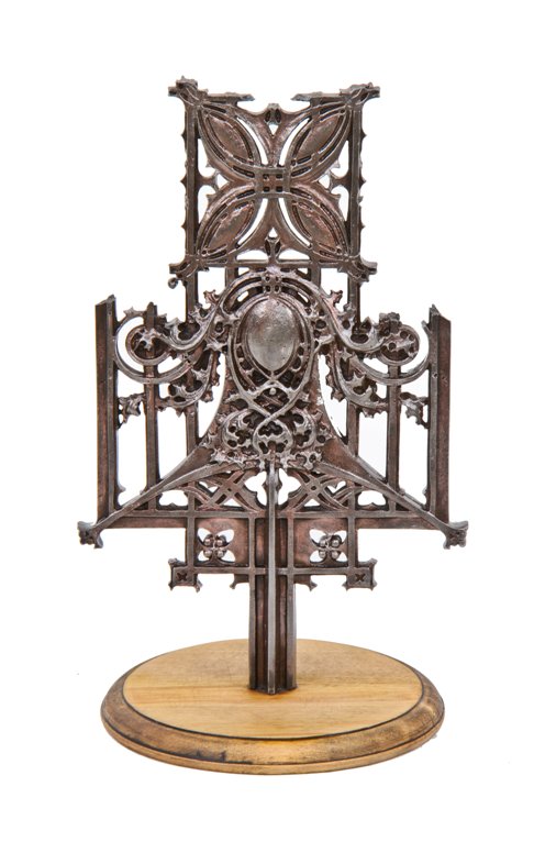original late 19th century american ornamental cast iron schlesinger & meyer building baluster fragment designed by louis sullivan