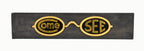 very unusual one-of-a-kind early 20th century single-sided exterior storefront "come see" optometrist trade sign