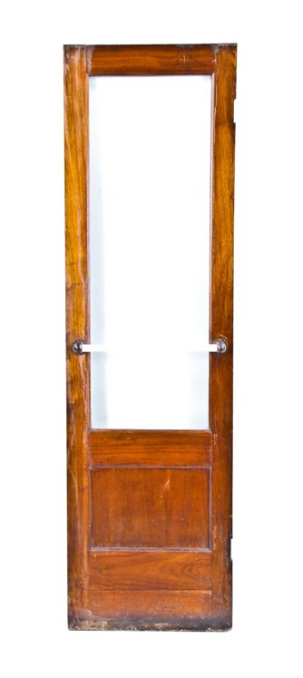 original c 1920's custom-built reid drug pharmacy interior telephone booth varnished walnut door with "milk glass" pull bar