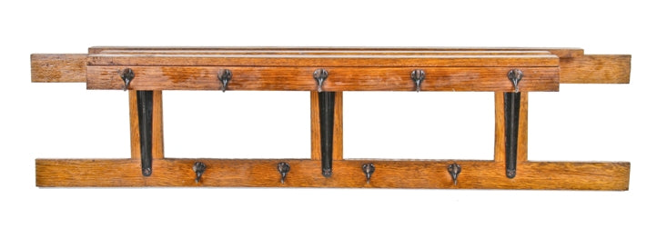 completely intact early 20th century railroad depot wall mount varnish ...