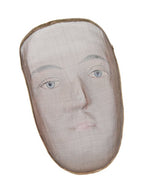 unusual early 20th century antique american hand-painted metal wire mesh oddfellow ceremonial costume mask
