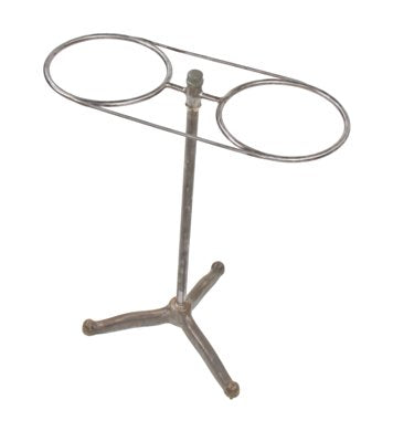 hard to find original early american medical hospital operating room double basin wash stand with original three-legged base