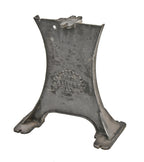 early 20th century vintage america industrial cast iron wood working band saw machine base with flared feet