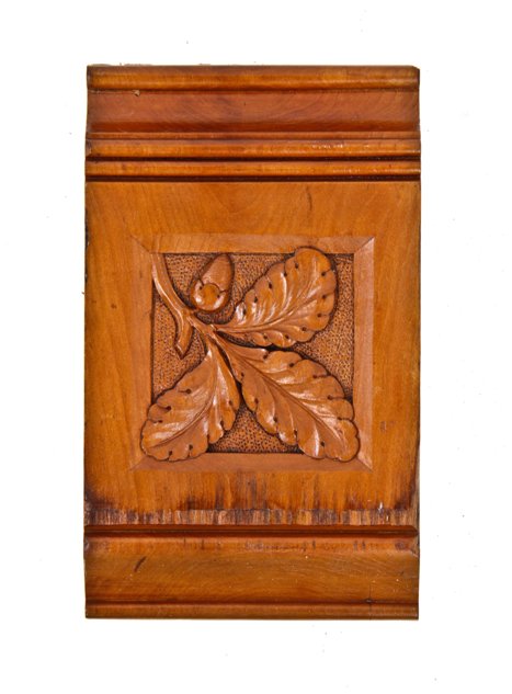 very unique c. 1870's american eastlake style interior residential passage door header block with intricately carved floral design motif