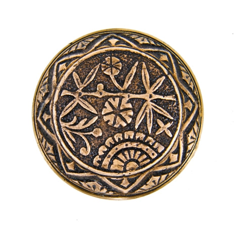 hard to find original antique american eastlake style "bamboo" pattern pagoda top ornamental cast brass passage size doorknob