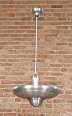 visually striking american art deco interior theater lobby "alzak" westinghouse spun aluminum ceiling fixture