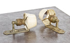 matching set of original c. 1920's neoclassical style pullman sleeper or passenger railroad car wall sconces with original bakelite shades