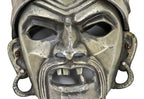 very unusual c. 1930's american art deco style amusement park theater cast aluminum pirate mask figural wall sconce