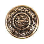 original c. 1920's solid ornamental cast brass chicago stevens hotel guestroom doorknob with rearing lion