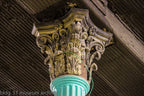 original 1872 post-fire chicago interior ornamental cast iron charles p. holden commerical block column capital