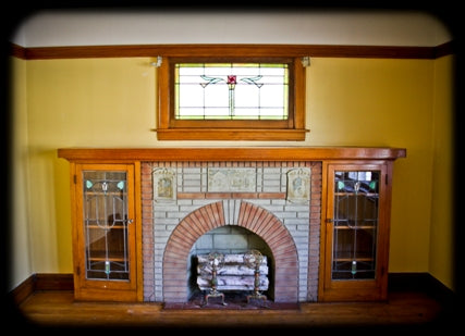 matching set of original hard to find spanish revival style polychrome enameled cast iron fireplace andirons