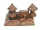 hard to find and highly collectible antique american ornamental "real bronze" residential window sash-fastener