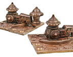 hard to find and highly collectible antique american ornamental "real bronze" residential window sash-fastener