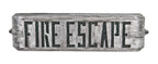 unique c. 1930's american art deco streamlined style orpheum theater cast aluminum "fire escape" illuminated sign