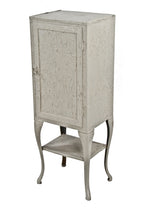 early 20th century american vintage medical enameled steel hospital supply cabinet with cast iron cabriole style legs