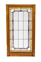 all original c. 1930's american leaded art glass casement window salvaged from a chicago bungalow residence