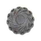 original late 19th century american ornamental bower-barff cast iron reliance building office door handle with bronze shank