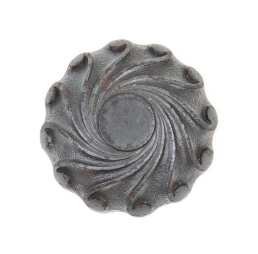 original late 19th century american ornamental bower-barff cast iron reliance building office door handle with bronze shank