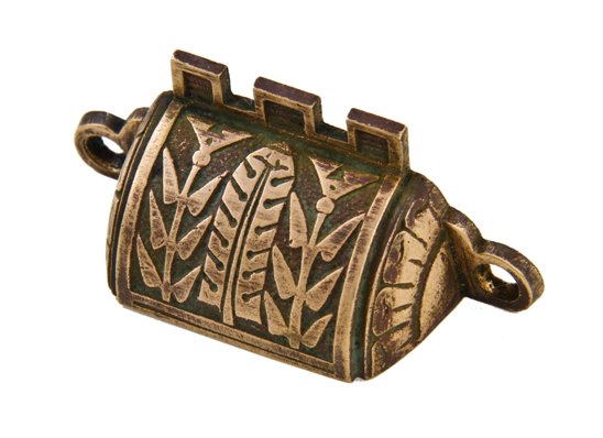 original c. 1880's ornamental cast bronze egyptian revival interior residential cabinet drawer pull or handle