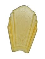 original c. 1930's american art deco style interior residential "berkeley line" pressed champagne glass slip shade