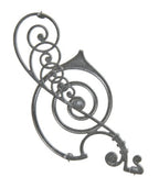 historically important museum quality 19th century american ornamental cast iron interior ornamental cast iron kansas city board of trade building john root-designed baluster