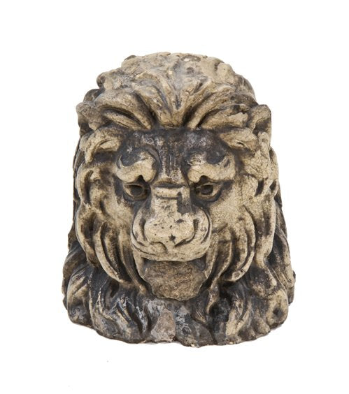 rare late 19th century american exterior chicago bank building terra cotta figural lion head with weathered patina