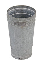 c. 1920's antique american industrial railroad caboose galvanized steel hand fire extinguisher four gallon container with embossed underwriters' stamp intact