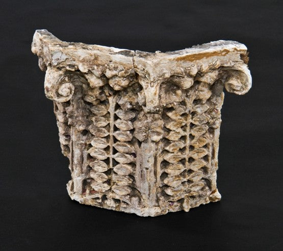 original exceptionally rare and historically important c. 1897 rollin furbeck residence exterior sullivanesque style cast plaster pilaster capital fragment