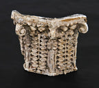 original exceptionally rare and historically important c. 1897 rollin furbeck residence exterior sullivanesque style cast plaster pilaster capital fragment