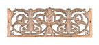 late 19th century residential fireplace ornamental cast iron pierced metal gas insert replacement grille with copper enameled finish