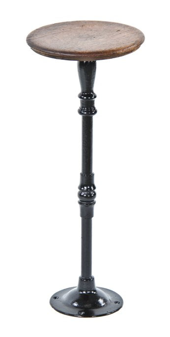original early 20th century antique american interior elevator cab operator freestanding stool with finely turned cast iron base