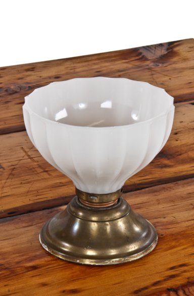 completely intact c. 1920's american factory office flush mount ceilin ...