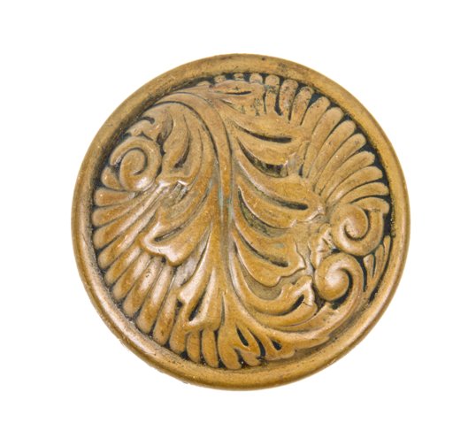 original early 20th century american art nouveau style stamped yellow brass interior residential passage size doorknob