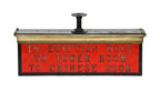original c. 1930's interior ceiling mount double-sided st. george hotel illuminated sign containing molded glass letters