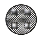 original late 19th century vintage american "indian lattice" pattern circular gravity furnace commercial building floor grate