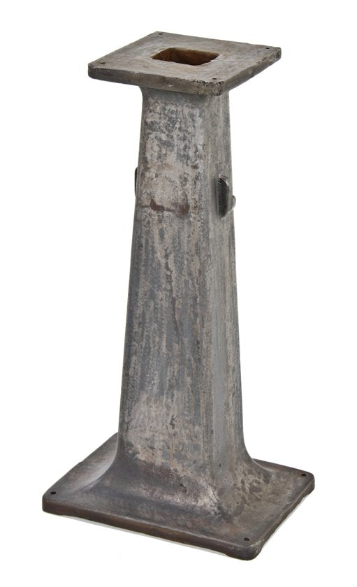 early 20th century vintage american industrial heavy duty cast iron foundry grinding machine tapered pedestal base