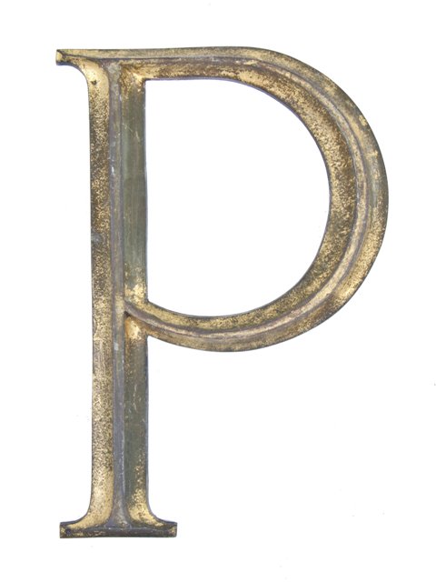 early american exterior cast bronze metal new york city clothing store advertising letter sign with naturally aged patina