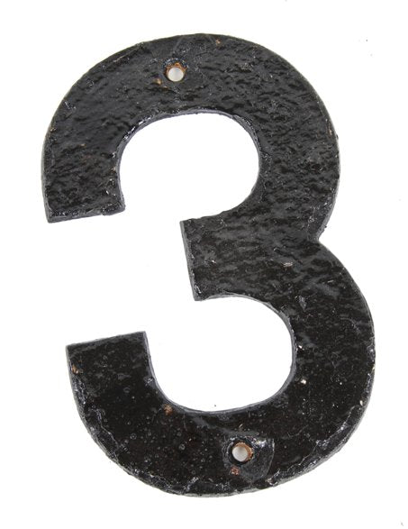 single-sided american industrial railroad steam engine black enameled cast iron plate number