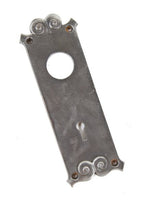 original c. 1890's ornamental cast iron historic downtown chicago reliance building office door backplate or escutcheon