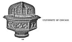 remarkable late 19th century american gothic revival style university of chicago cobb hall flush mount drinking fountain with nicely aged patina
