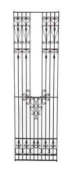 historically important late 19th century interior reliance building german gothic style ornamental wrought iron elevator grille or panel