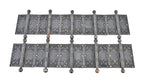 group of ten matching original c. 1895 interior reliance building office door ornamental cast iron hinges with ball finials