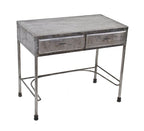 early 1920's american medical stationary hospital operating room workstation with bent tubular steel legs retaining the original foot pads