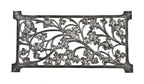 original and remarkably detailed late 19th century ornamental cast iron fisher building elevator door panel or screen with allover leafage