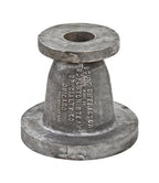 mammoth c. 1920's vintage american industrial heavy duty cast iron boylston "sound diffractor" valve component with embossed lettering