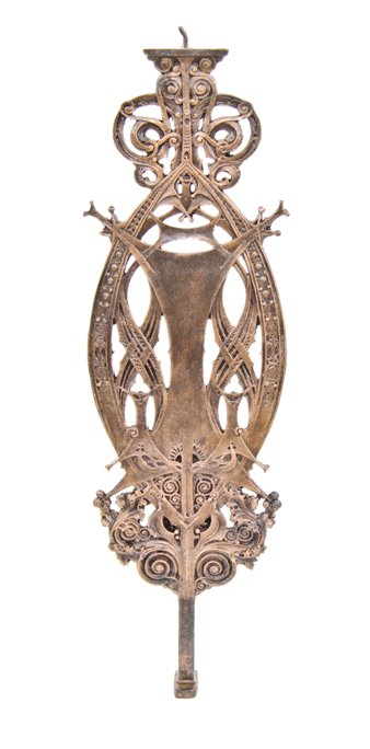 finely executed late 19th century guaranty or prudential building ornamental copper-plated cast iron interior louis sullivan designed baluster
