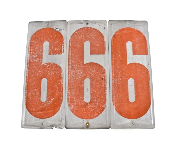 three matching c. 1950's vintage american industrial single-sided aluminum filling station changeable price number signs