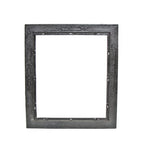hard to find 19th century american oversized ornamental cast iron commercial building floor grate surround with black enameled finish